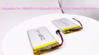 604070 3.7v 2000mAh VS 804070 3.7v 3000mAh 리포 배터리 셀