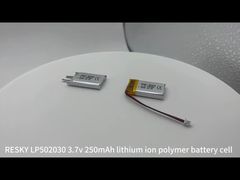 502030 3.7v 250mAh 충전식 리튬 폴리머 배터리 셀