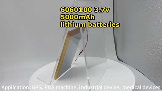 전원 배터리 6060100 3.7v 5000mAh 리튬 이온 배터리 셀