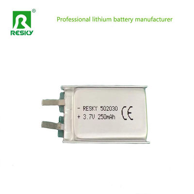 주문 리포 리?? 폴리머 배터리 셀 502030 3.7V 250mAh online manufacture