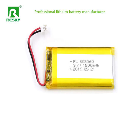 주문 프리스마틱 리?? 폴리머 배터리 셀 803060 3.7V 1500mAh 5.55wh 온라인 제조