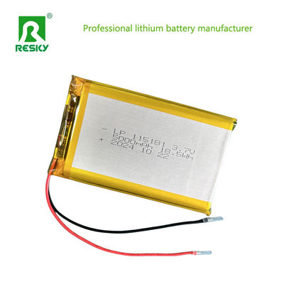 주문 재충전 가능한 리?? 폴리머 배터리 팩 115181 105080 3.7V 5000mAh 태양광 online manufacture