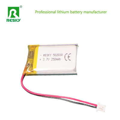 주문 리?? 폴리머 리포 배터리 셀 502030 3.7v 250mAh online manufacture