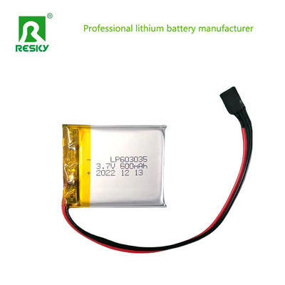 주문 603035 리?? 폴리머 배터리 셀 3.7V 600mAh 재충전 가능한 리 폴리머 배터리 online manufacture
