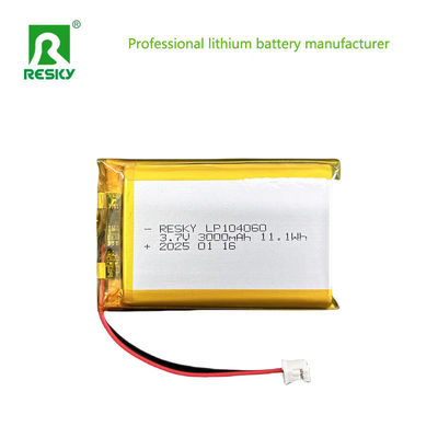 주문 3.7V 리?? 폴리머 배터리 팩 104050 104060 3000mAh 리?? 이온 배터리 online manufacture