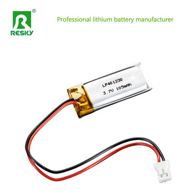 주문 전력 리포 배터리 401230 3.7v 105mAh 재충전 가능한 리?? 이온 폴리머 배터리 스마트 워치 online manufacture