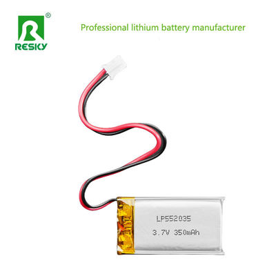 주문 리?? 이온 배터리 셀 502035 3.7v 350mAh 태양 전기 리포 배터리 팩 online manufacture