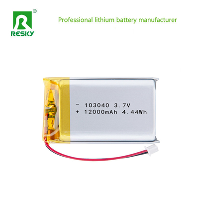 주문 리포 배터리 셀 103040 3.7v 1200mAh 4.44wh 뷰티 도구에 대한 재충전 전력 배터리 온라인 제조