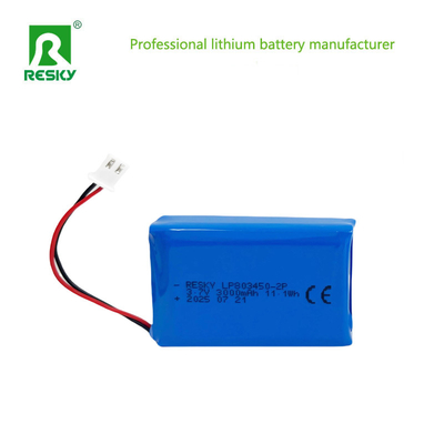 주문 LP803450 2P 3.7V 3000mAh 11.1wh 리?? 폴리머 배터리 GPS 추적기 온라인 제조