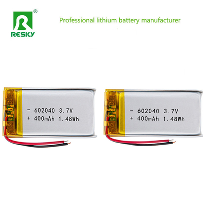 주문 태양광 리튬 폴리머 배터리 셀 602040 450mAh 3.7V 충전식 Lipo 배터리 팩 온라인 제조