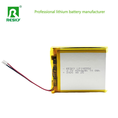 주문 Lithium Polymer Battery Pack 105556 3.7v 7.4V 4000mAh 14.8wh 29.6wh Rechargeable Lipo Battery Cell 온라인 제조