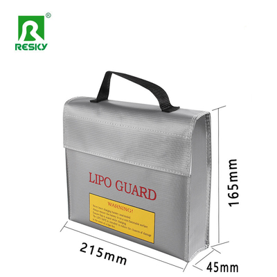 주문 방화성 방수성 폭발성 Rc 리포 배터리 안전 가방 Zipper 45x165x215mm 온라인 제조