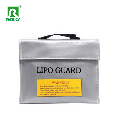 주문 검은색 은색 빨간색 색상 방화 방폭 RC 리포 배터리 안전 충전 백 65X180X240mm 온라인 제조
