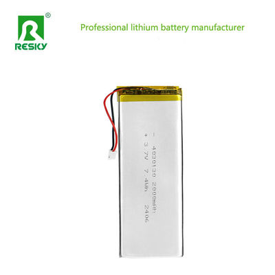 주문 재충전 가능한 리?? 폴리머 배터리 셀 4030130 3.7V 2000mAh 7.4wh 리포 배터리 셀 온라인 제조