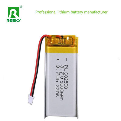 주문 리?? 배터리 셀 LP602560 3.7v 4.2v 1000mAh GPS 추적기용 리폴리머 배터리 온라인 제조