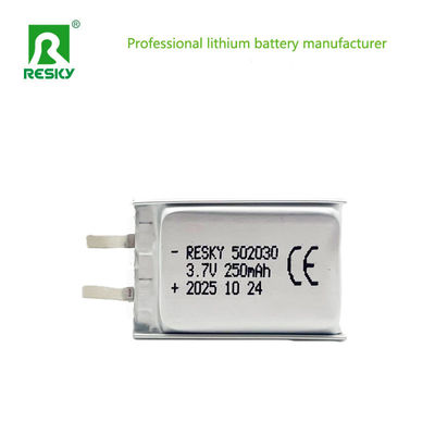 주문 Rechargeable Lifepo4 Battery Cell 502030 3.7v 250mAh 0.925wh Power Lithium Ion Polymer Battery 온라인 제조