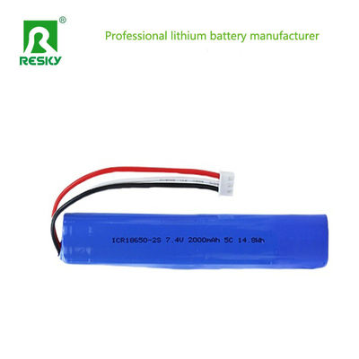주문 Power Lithium Battery 7.4V 2000mAh 14.8wh 5C Rechargeable Battery Pack For RC Car & Robot 온라인 제조