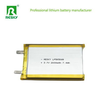 전력 리?? 폴리머 배터리 셀 505060 2000mAh 7.4wh 3.7V 의료기기용