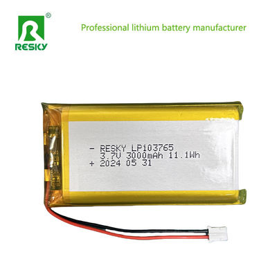 리?? 폴리머 배터리 셀 103765 3.7V 3000mAh 11.1wh 소형 디지털 제품