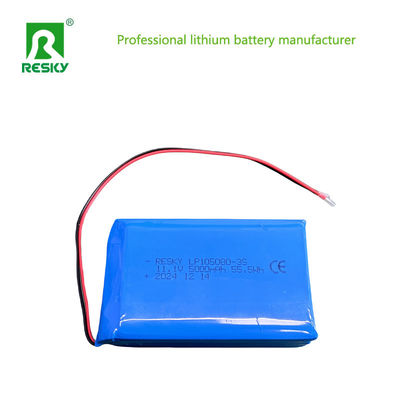 태양 리 폴리머 배터리 셀 105080 3S 11.1V 5000mAh 원격 제어 보트