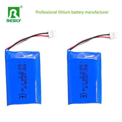 재충전 가능한 리포 리 폴리머 셀 803450 3.7V 1500mAh 5.5wh