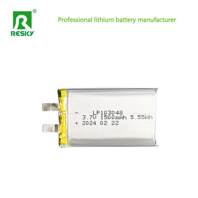 103048 리?? 폴리머 배터리 셀 3.7V 1500mAh 5.55wh 평면 리 폴리머 배터리