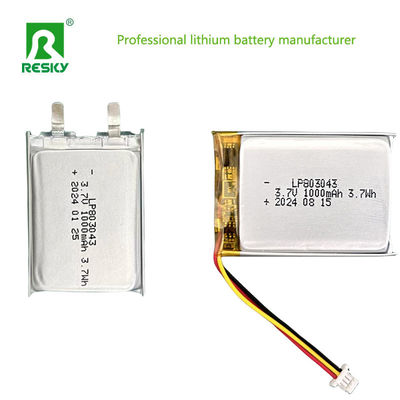 재충전 가능한 리?? 폴리머 배터리 리포 배터리 셀 803040 3.7V 1000mAh