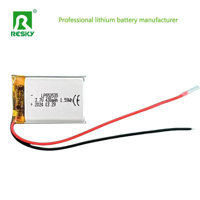 재충전 가능한 리?? 폴리머 배터리 셀 552535 3.7V 430mAh 리포 배터리