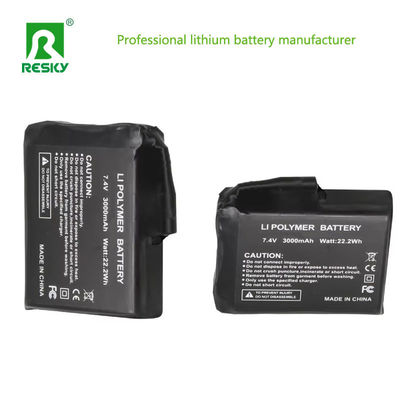 1S1P 가열 리?? 배터리 3.7V 3000mAh 가열 모자를 위한 리?? 이온 전력 배터리