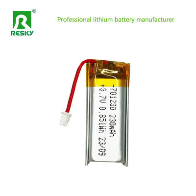 소형 전자 기기용 휴대용 701230 3.7v 230mAh 재충전 가능한 리?? 폴리머 배터리