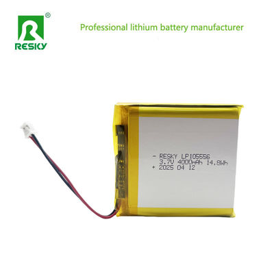 리?? 이온 셀 105556 3.7v 4000mAh 14.8wh 재충전 가능한 리?? 이온 폴리머 배터리