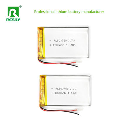 전력 리포 배터리 503759 3.7v 1200mAh 4.44wh 리?? 이온 배터리 팩