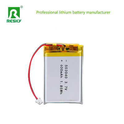 리튬 폴리머 배터리 셀 503040 600mAh 3.7V 7.4V 2.22wh 휴대용 미용 기기용