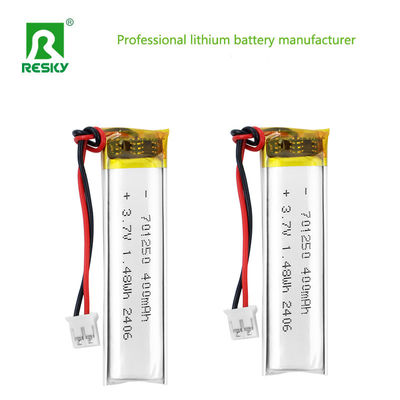 리?? 폴리머 배터리 팩 701250 3.7V 400mAh 1.48wh 전력 리-폴리머 배터리 스마트 잠금용