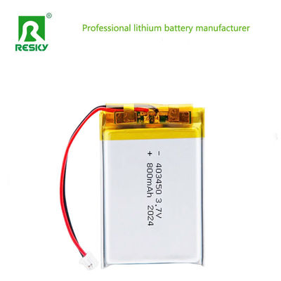 충전식 리튬 셀 3.7V 403450 800mAh 리포 리튬 폴리머 배터리 셀 오디오 비주얼 기기용